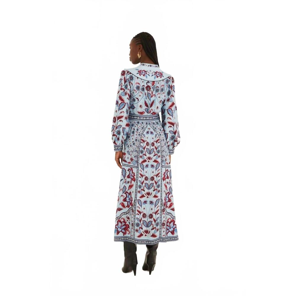 NEW FARM RIO marcelle maxi dress in soft blue - Picture 3 of 4